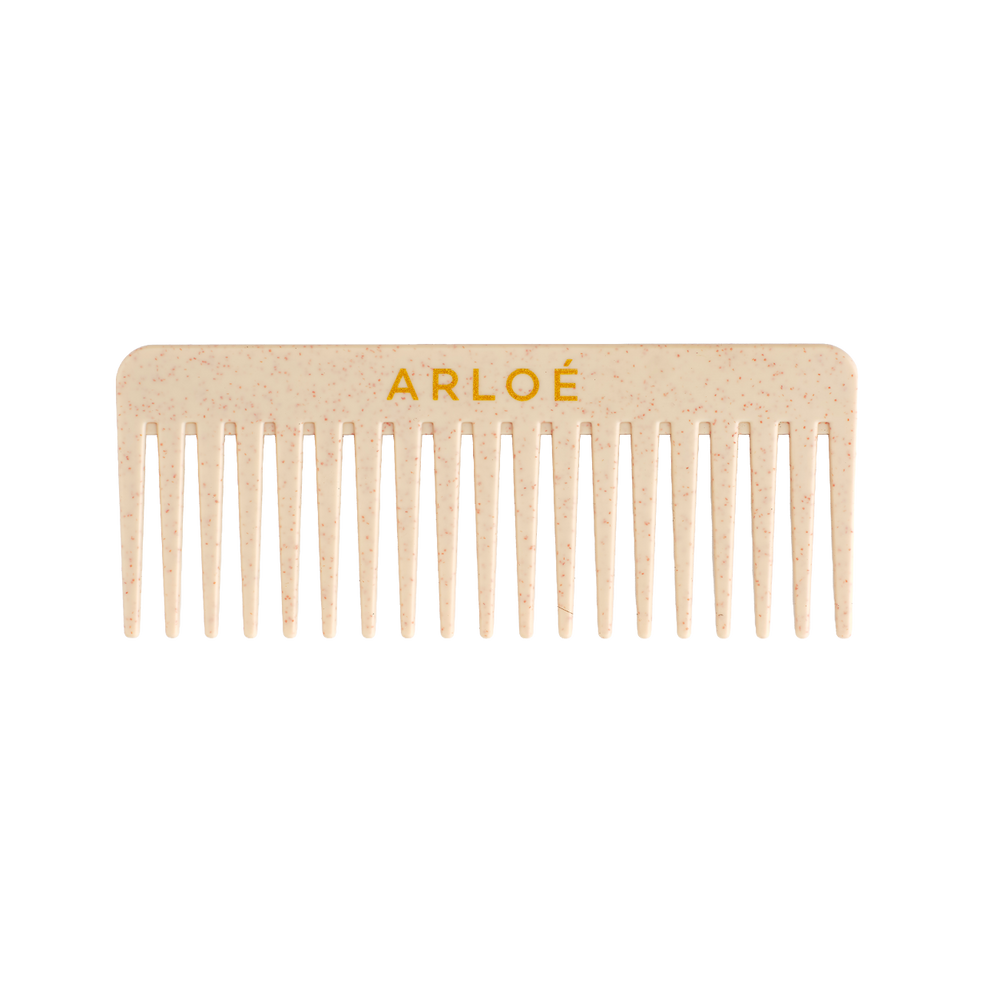 Comb with 'ARLOE' branding on a white background